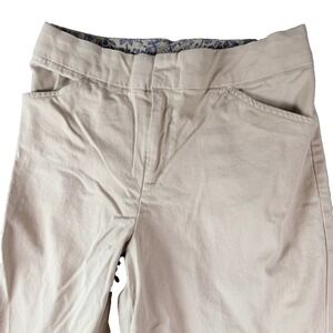 Appleseed's Chino Pants Women 31x26.5 Khaki Cotton Stretch Mid Rise Straight Leg